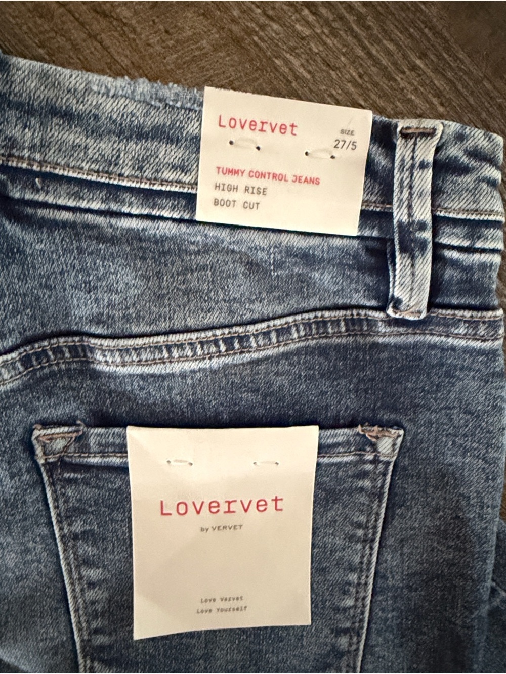 Lovervet High-Rise Flare Jeans 5/27 NWT - Picture 4 of 5